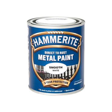Hammerite Smooth Paint White 250ml