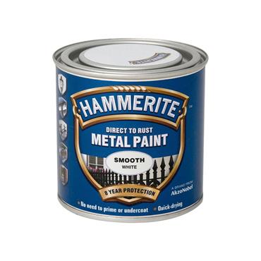 Hammerite Smooth Paint White 1L