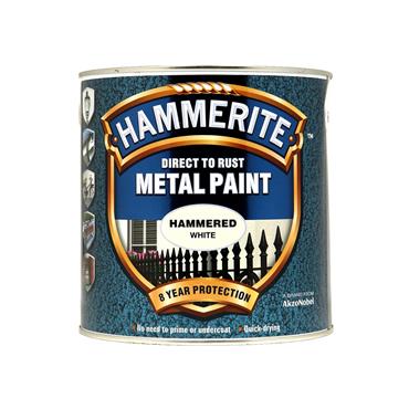 Hammerite Hammered Paint White 2.5L