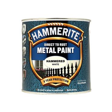 Hammerite Hammered Paint White 2.5L