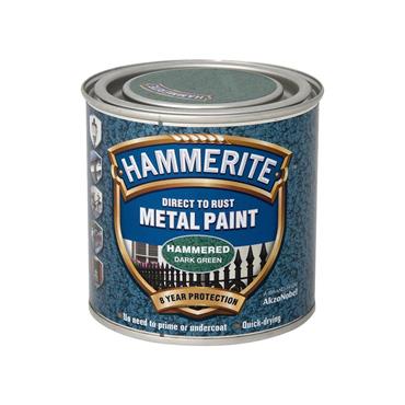 Hammerite Hammered Paint Dark Green 1L