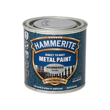 Hammerite Hammered Paint Silver 250ml