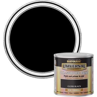 Rust-Oleum Universal Paint Gloss Black 250ml