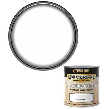 Rust-Oleum Universal Paint Matt White 750ml