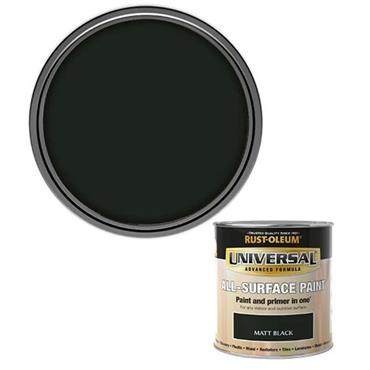 Rust-Oleum Universal Paint Matt Black 750ml