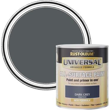 Rust-Oleum Universal Paint Dark Grey 750ml