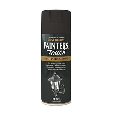 Painters Touch Spray Paint Matt Black 400ml