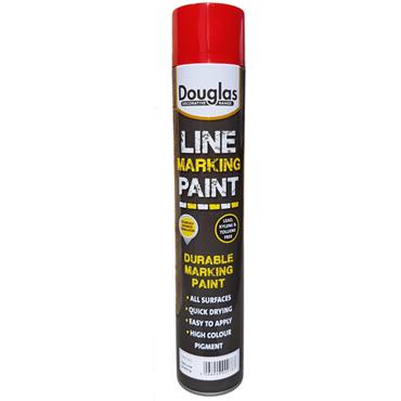 Douglas Line Marking Paint Red 750ml
