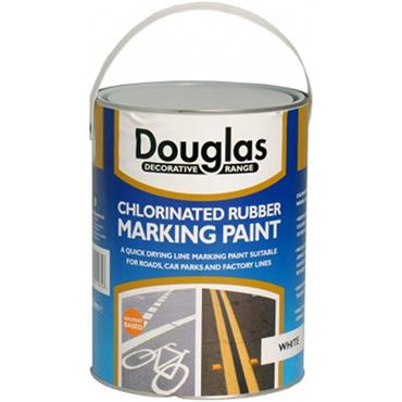 Douglas White Chlorinated Rubber Roadline 5L