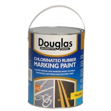 Douglas Yellow Chlorinated Rubber Roadline 5L