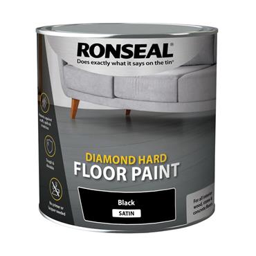 Ronseal Diamond Hard Floor Paint Black 2.5L