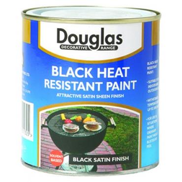 Douglas Heat Resistant Paint Black 500ml