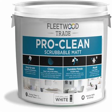 Fleetwood Trade Pro Clean Scrub Mat White 10L
