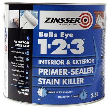 ZINSSER BULLSEYE 123 2.5LTR
