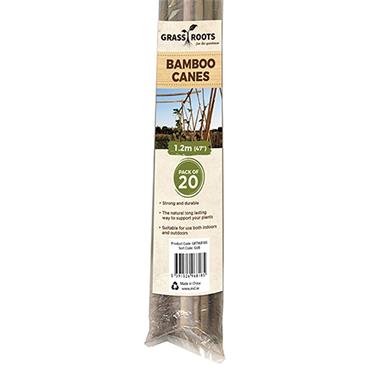 Grass Roots Bamboo Canes 1.2m 20 Pack