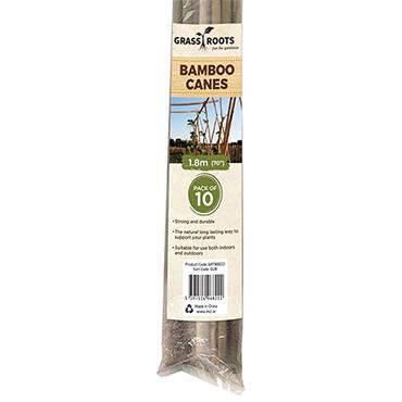Grass Roots Bamboo Canes 1.8m 10 Pack