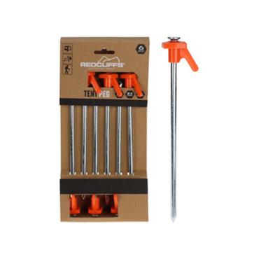 TENT PEGS IRON PP HEAD SET 6PC