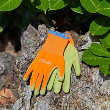 Junior Diggers Gloves Orange/Green 6â€“10Yrs