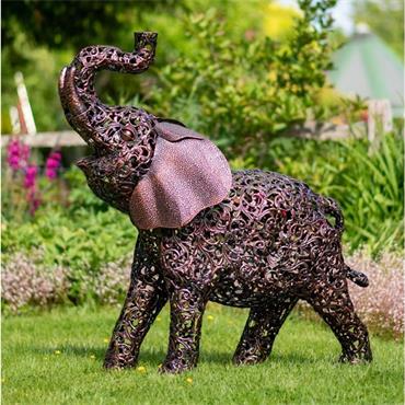 Creekwood Bronze Elephant Sculpture Lrg 123cm