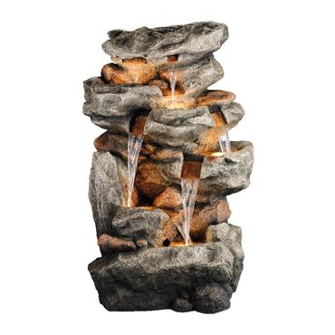 Rockfall Led 6 Tier Water Fountain 130Cm