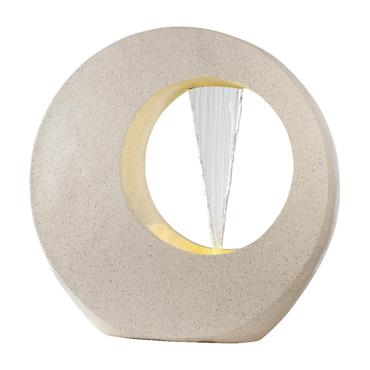 White Orb Led Water Fountain 92Cm