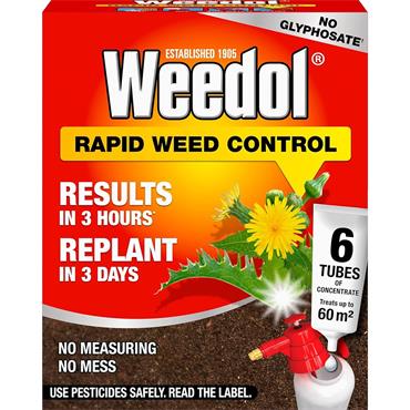 Weedol Rapid Weed Control Tubes 6 Pack