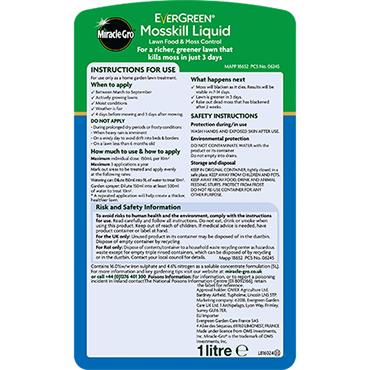 Miracle Gro Evergreen Mosskill Liquid 1L