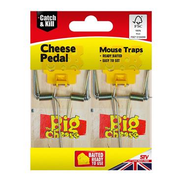The Big Cheese Wooden Mouse Trap Twin Pack