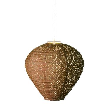 Solar Lantern Brown 30 X 28cm