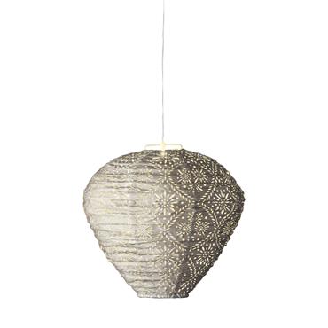 Solar Lantern White 30 X 28cm