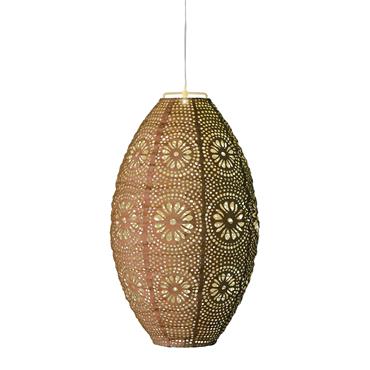 Solar Lantern Brown 23 X 38cm