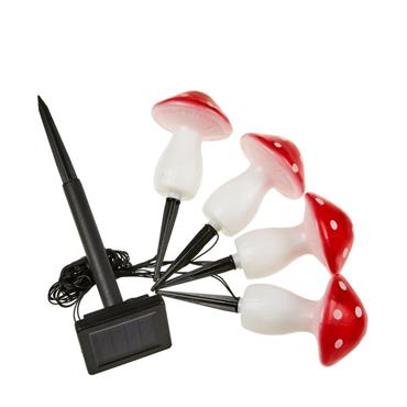 4 Fairy Mushroom Stake Lights