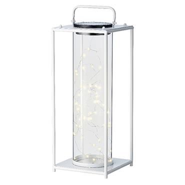 Solar Lantern Iron 50Led White 49cm