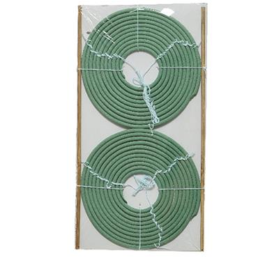 Spiral Bamboo Candle Green