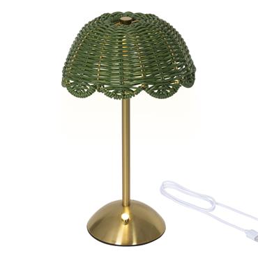 Rechargable LED  Wicker Table Light