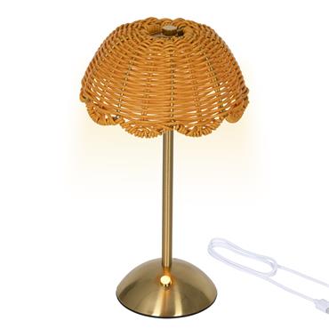Rechargable LED  Wicker Table Light