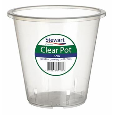 Stewart Clear Pots 16cm