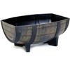 Resin Barrel Half Planter 111114 260652