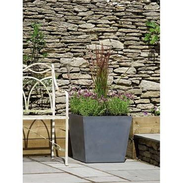 Stewart Beton Square Planter Dark Grey 48cm