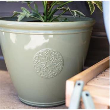 Eden Emblem Planter Grey 40cm
