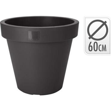 FLOWERPOT EK ROUND 60CM BLACK