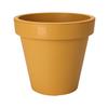 FLOWERPOT EK ROUND 35CM MUSTARD