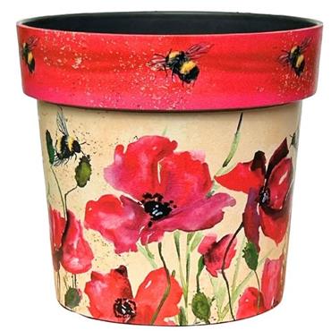 Creekwood Poppies & Bees Small Pot 15cm