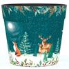 Christmas 18cm Pot Green Woodland Scene