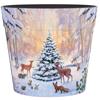 Christmas 15cm Pot Snowy Woodland Scene