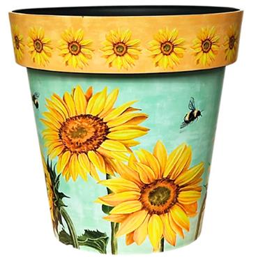 Creekwood 22cm Zest Pot Sunflower