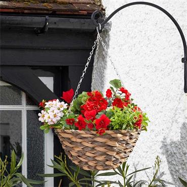 Faux Rattan Basket  Earth Braid 14"