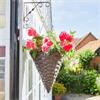 Hazel Faux Rattan Cone 14"