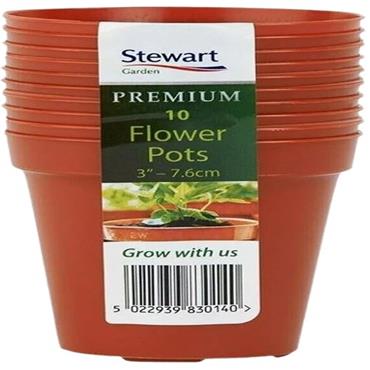 Stewart Flower Pot 6" Pack 3
