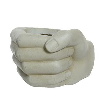 Hand Fibre Clay Planter Cream 20.5cm